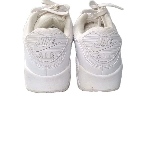 Nike Air Max 90 Shoes Women's Size 8.5 Triple White Sneakers - Picture 6 of 9